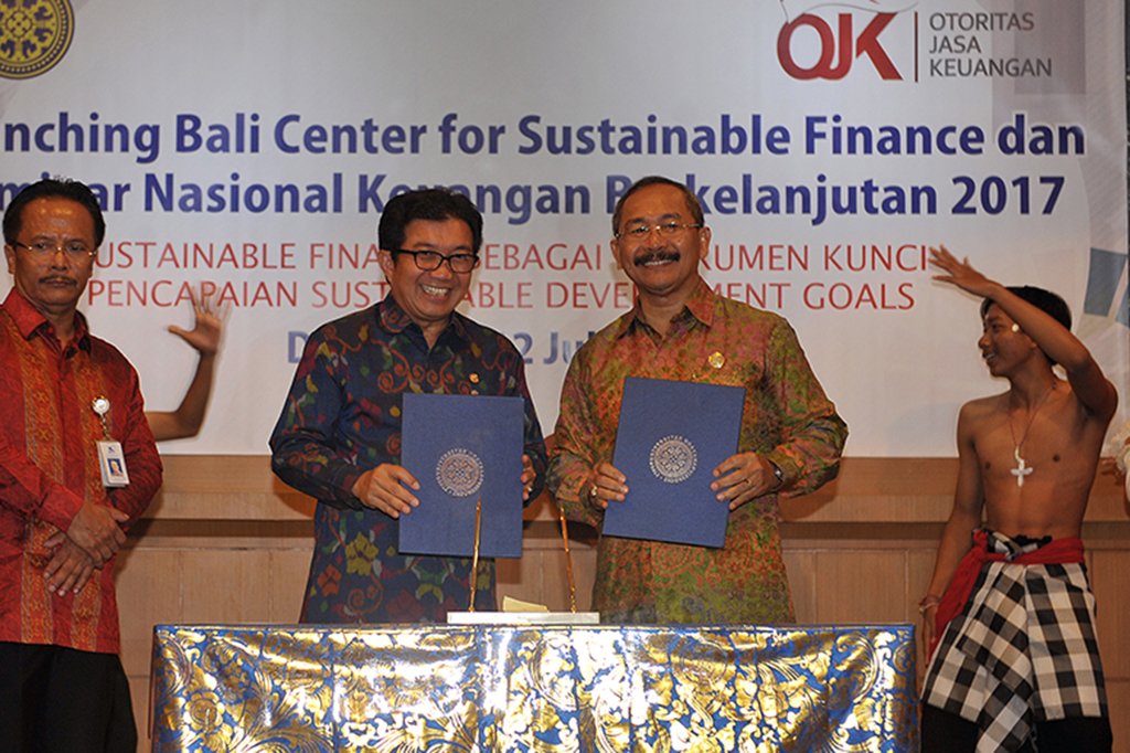 OJK Luncurkan Pusat Informasi Keuangan Berkelanjutan di Bali