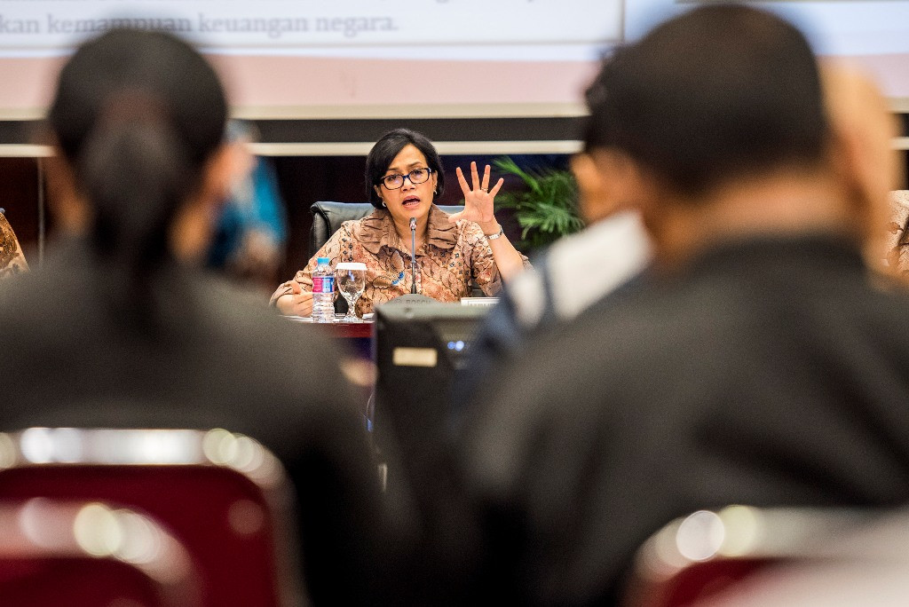 Menteri Keuangan Sri Mulyani. (ANTARA FOTO/M Agung Rajasa)