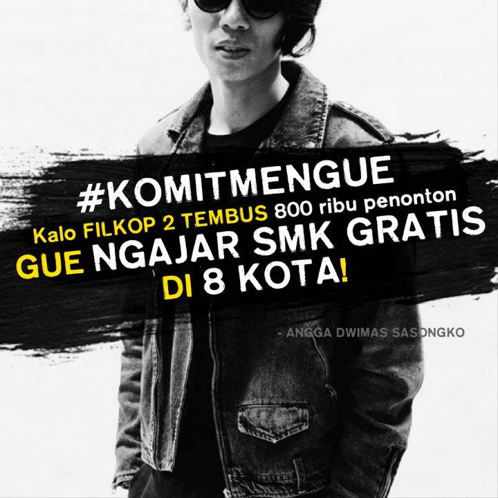 Nazar Angga Dwimas Sasongko Jika Filosofi Kopi 2 Tembus 800 Ribu Penonton