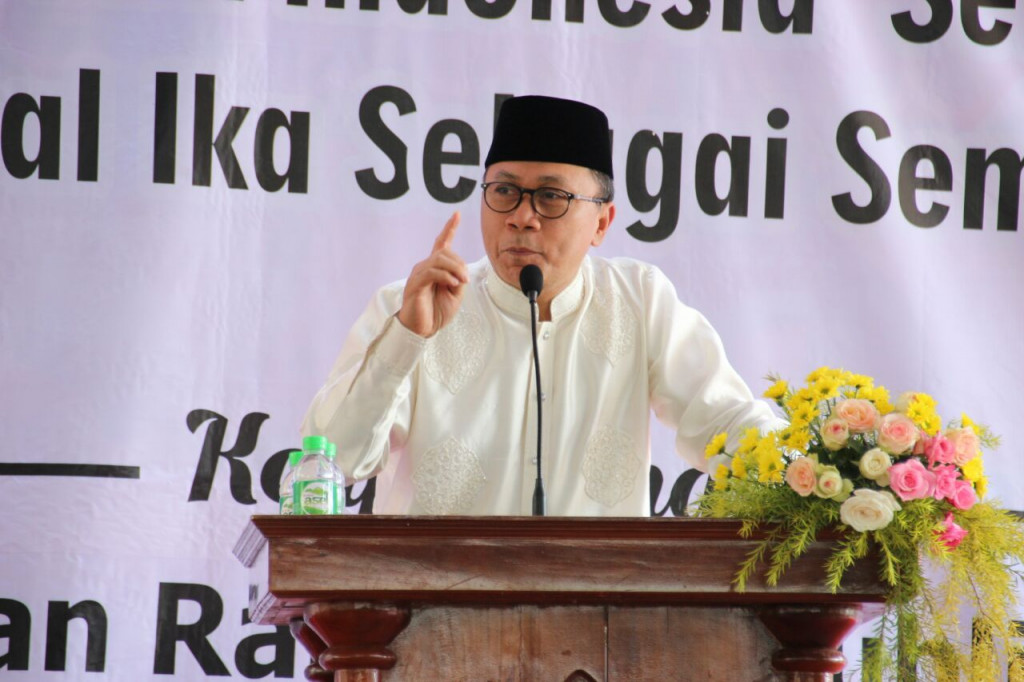 Zulkifli Hasan di Pondok Pesantren eLKISI, Mojokerto, Jawa Timur. Foto: dok MPR