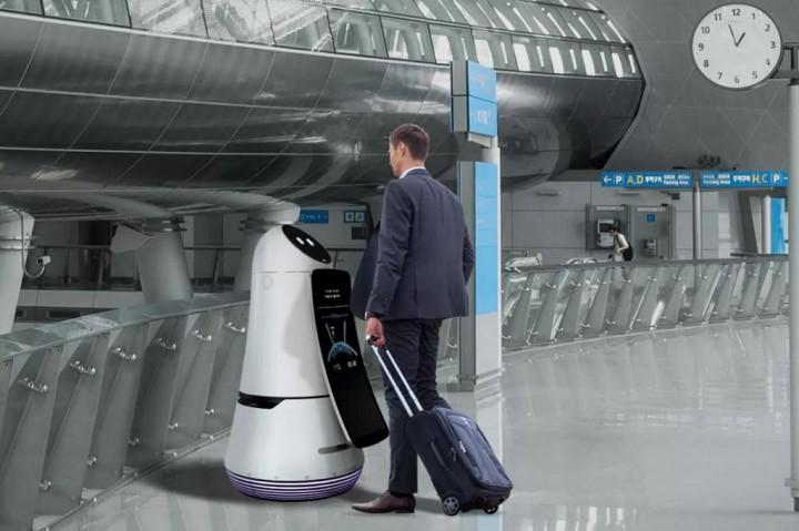 Robot LG Bantu Turis di Bandara Seoul