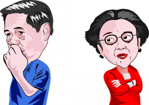 jokowi dan megawati karikatur