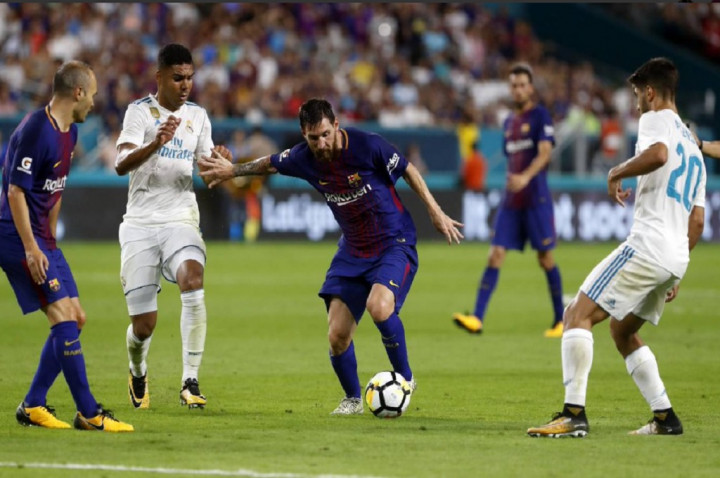 Drama Lima Gol, Barcelona Bungkam Madrid di AS