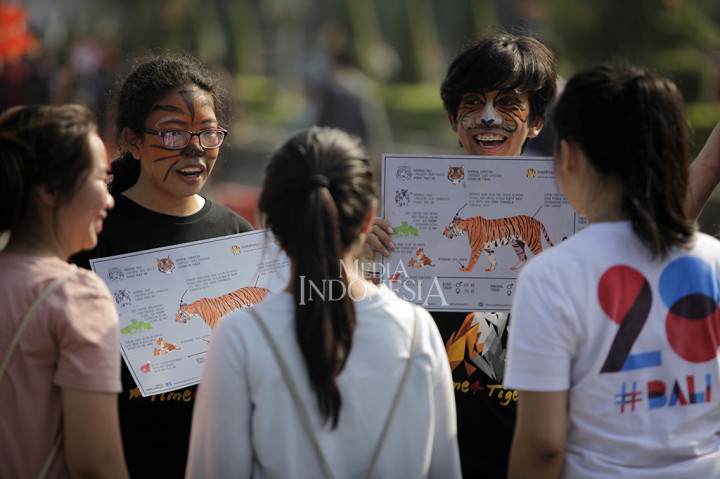 Peringatan Hari Harimau Sedunia Digelar di Bundaran HI