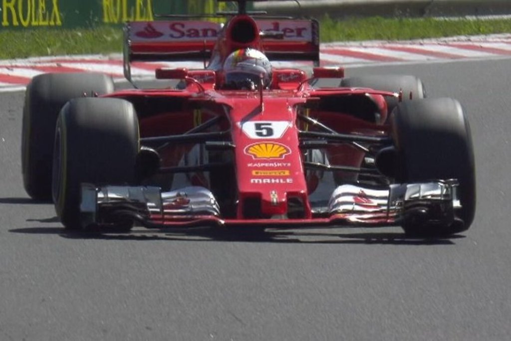 Sebastian Vettel di GP Hungaria. (Foto: Twitter F1)