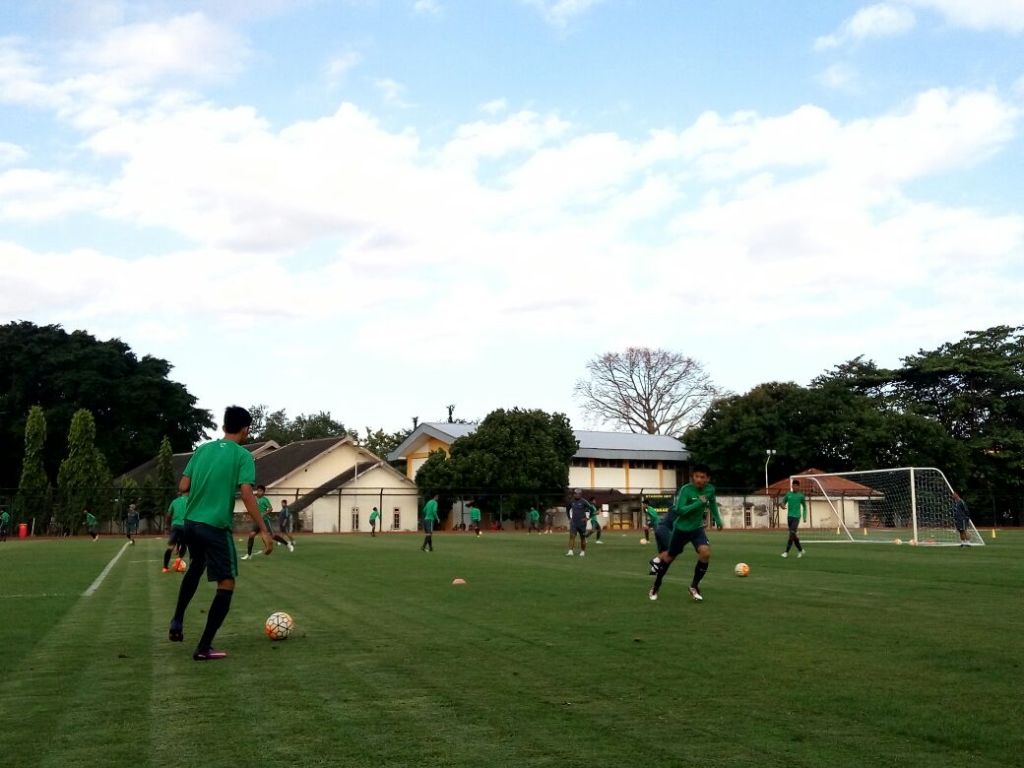 Sesi latihan Skuat Timnas Indonesia U-19 di Yogyakarta (Foto: MTVN/Ahmad Mustaqim)