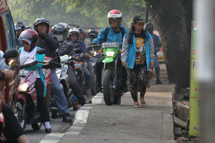 Tiga Lokasi Rawan Pelanggaran Trotoar di Jakarta Pusat