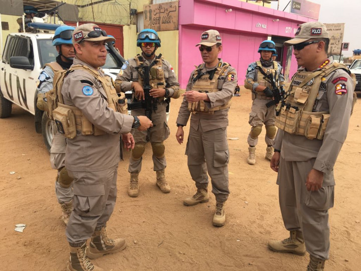 Tim Polri Supervisi Wilayah Kerja Pasukan Indonesia di Sudan