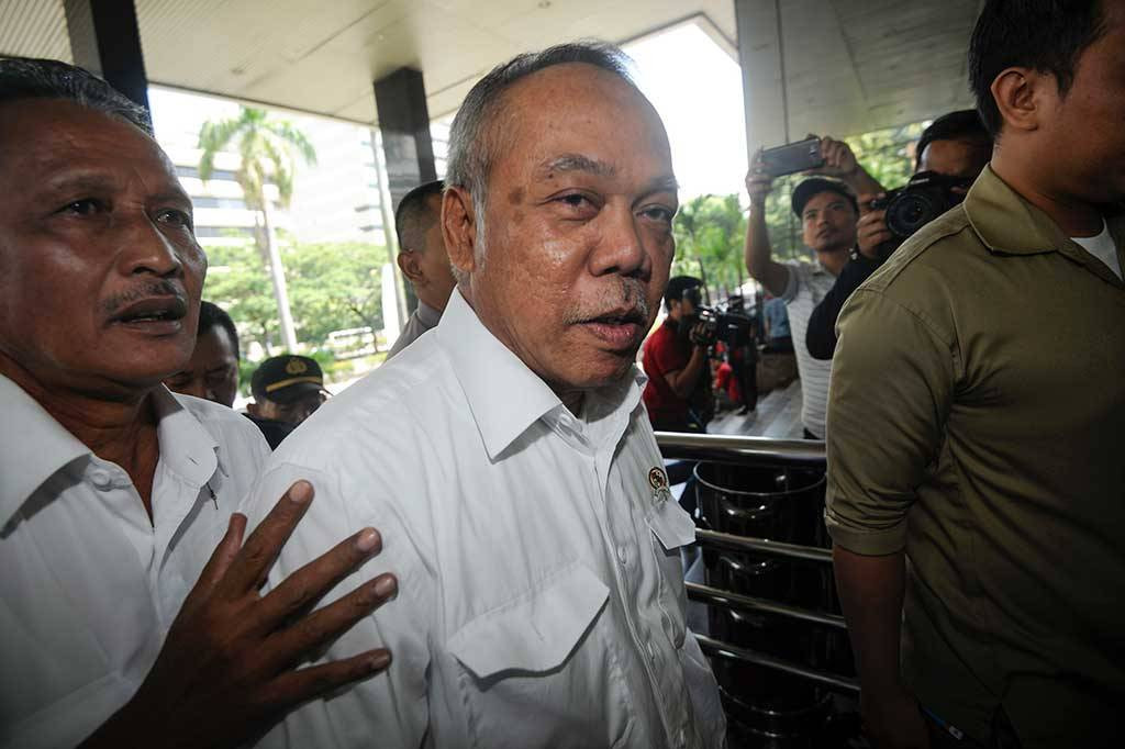 Menteri Pekerjaan Umum dan Perumahan Rakyat Basuki Hadimuljono (ANTARA FOTO/Sigid Kurniawan)