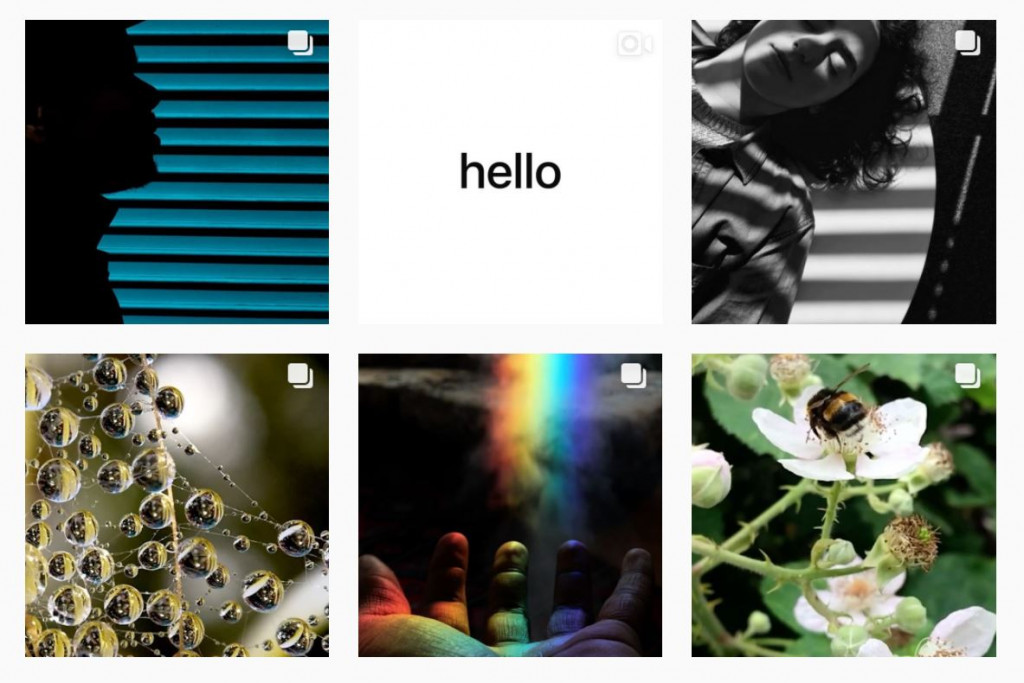 Beberapa hasil foto di akun Instagram resmi Apple. 