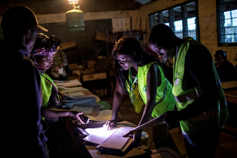 Counting is a sensitive step of Kenya's electoral process due to its history of post-poll violence. (Photo:AFP/Luis Tato)