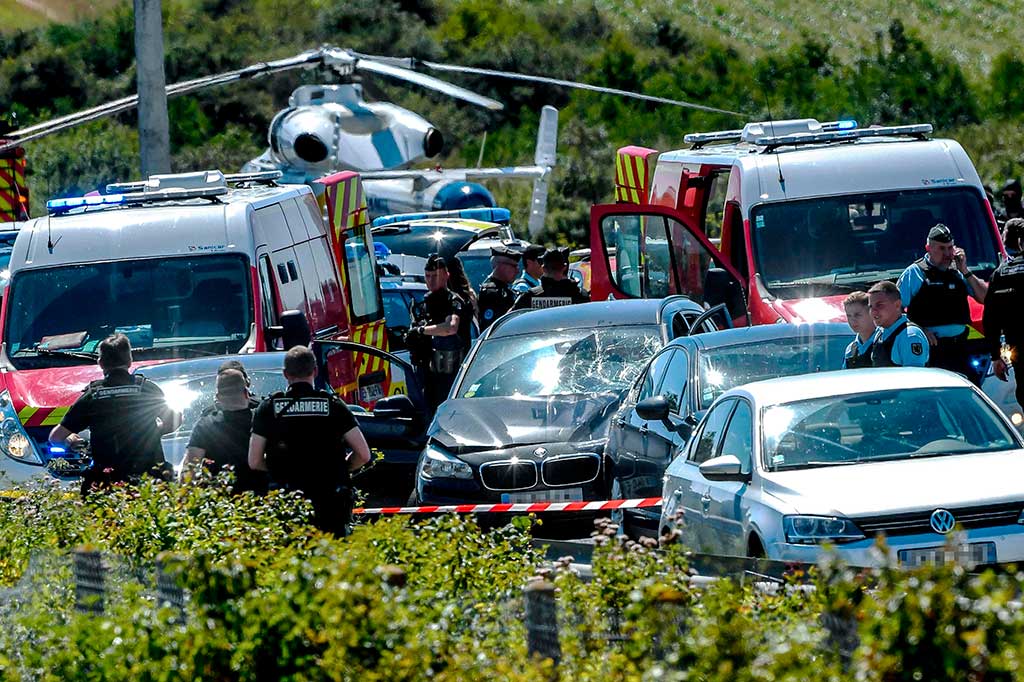 Penabrak Tentara Prancis Ditangkap