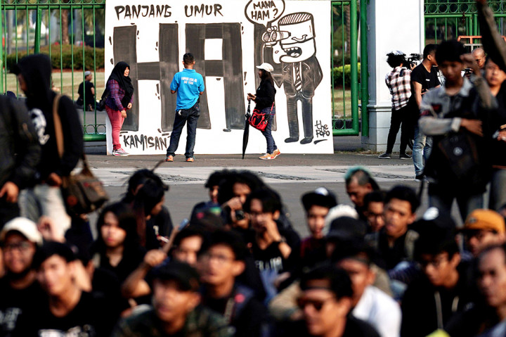 Aksi Kamisan ke-502 Ingatkan Kasus Pelanggaran HAM