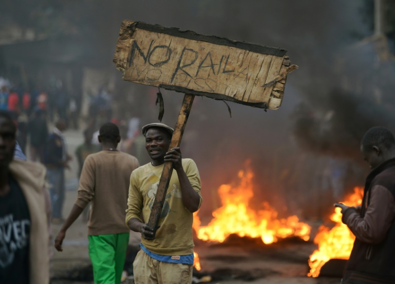 International observer missions called for calm and restraint in Kenya after isolated protests broke out following opposition leader Raila Odinga's rejection of early election results. (Photo:AFP/Tony Karumba)