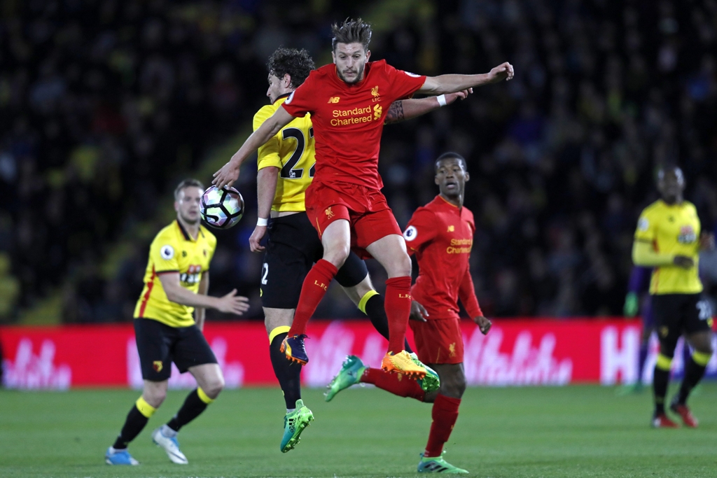 Suasana laga Liverpool vs Watford pada Liga Primer Inggris 2016--2017: (AFP/Adrian Dennis)