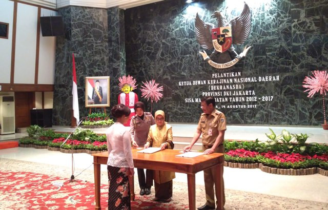 Istri Djarot Ditunjuk Jadi Ketua Deskranasda Jakarta