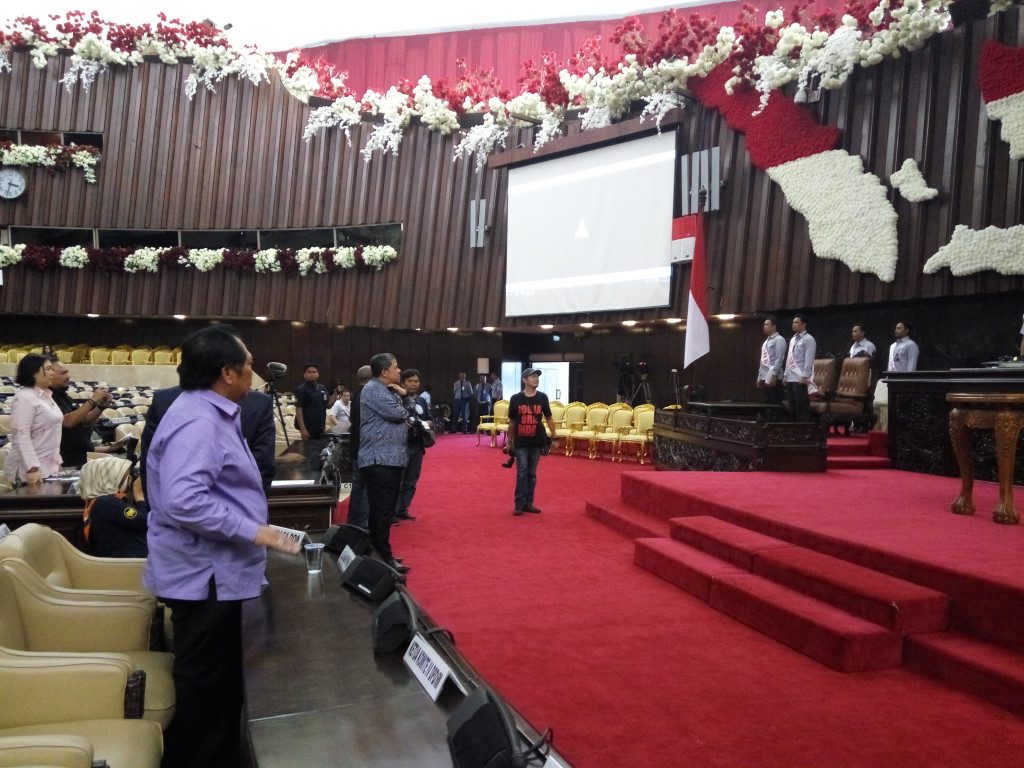Lokasi sidang tahunan di Kompleks Parlemen, Jakarta.