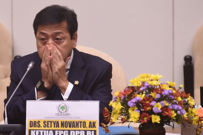 Novanto Absen Saat Jokowi Bacakan Nota Keuangan