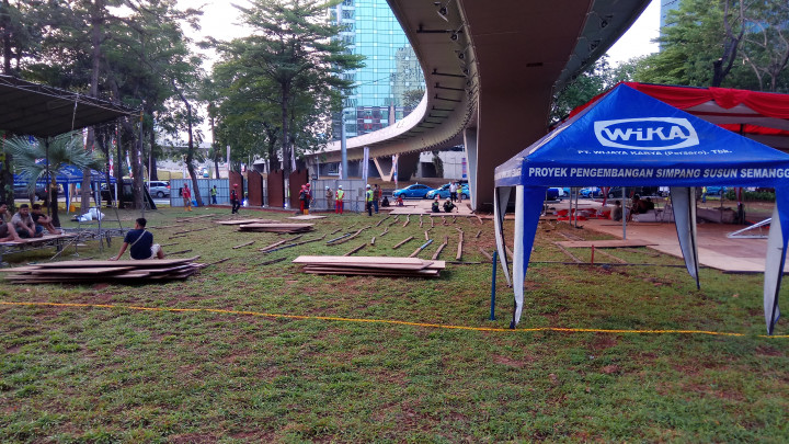 Simpang Susun Semanggi Siap Diresmikan Presiden Jokowi Besok Malam