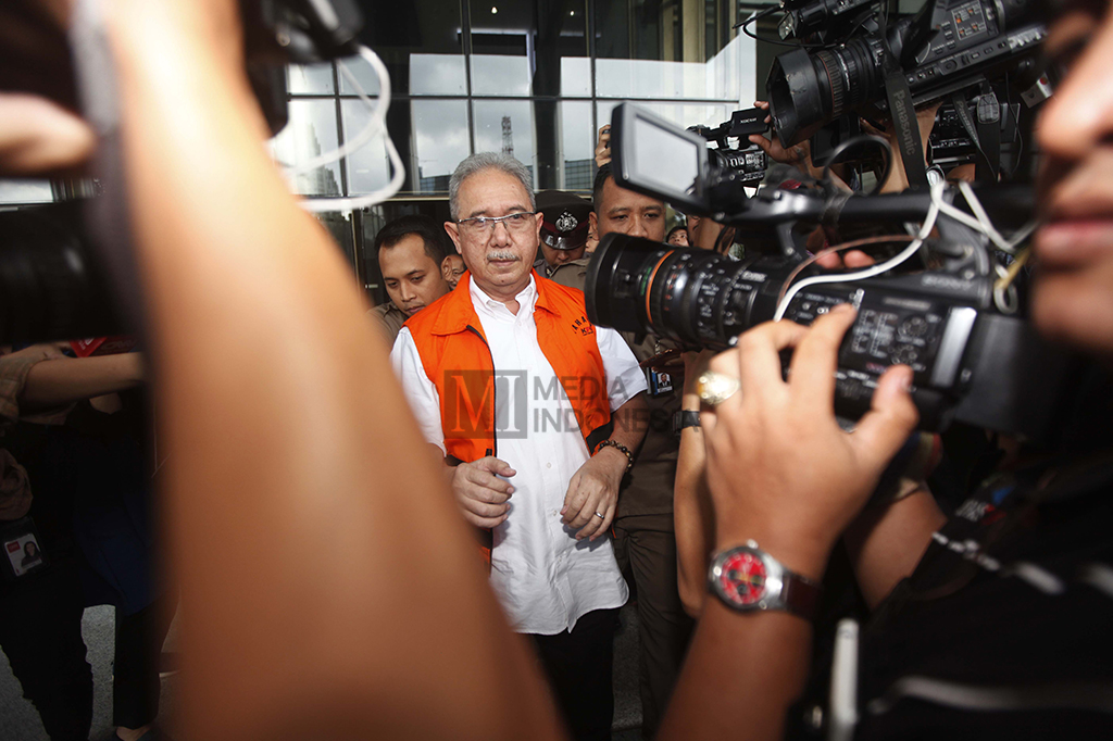 Mantan Direktur Utama PT Duta Graha Indah (PT DGI) Dudung Purwadi/ MI/Rommy Pujianto.