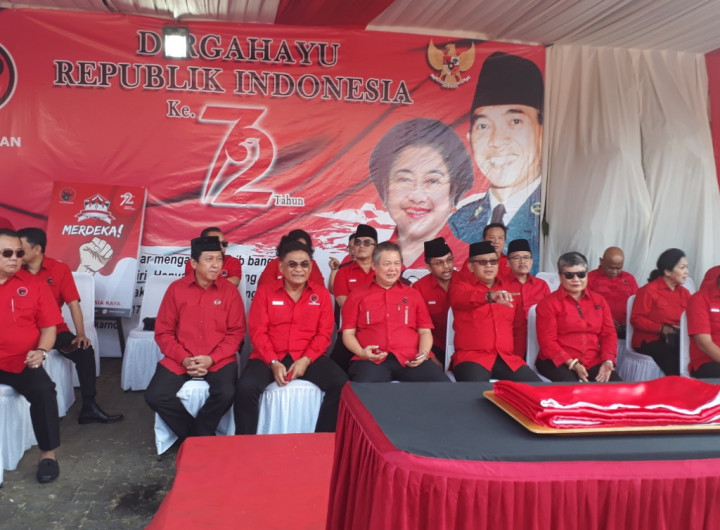 Peringati HUT ke-72 RI, PDI Perjuangan Gelar Upacara Kemerdekaan