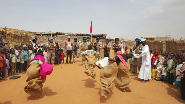 Kebahagiaan Anak-anak di Sudan Merayakan HUT ke-72 RI
