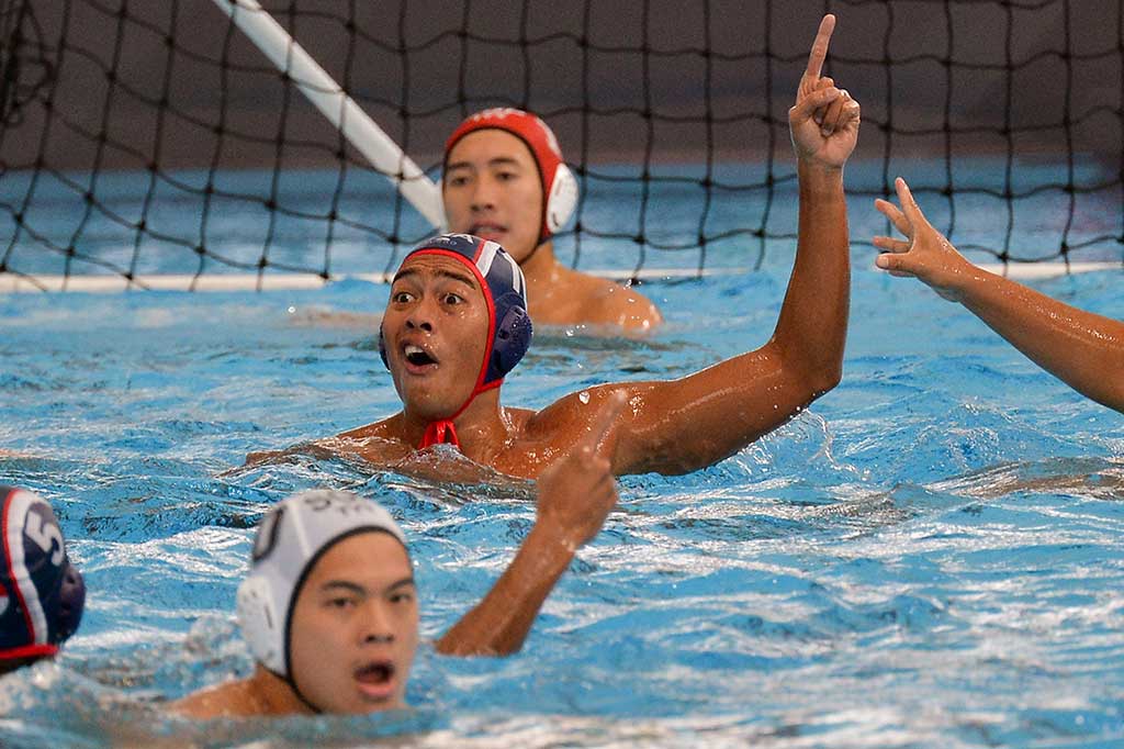 Tim Polo Air Putra Indonesia Imbang Lawan Singapura