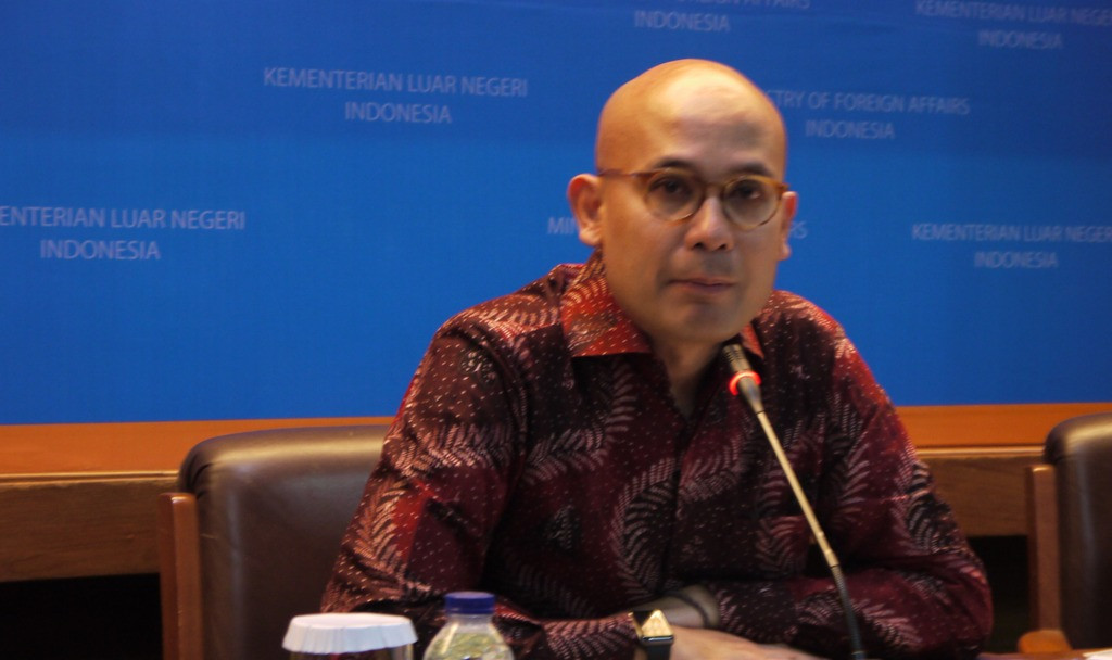 Juru Bicara Kementerian Luar Negeri Arrmanatha Nasir (Foto: Marcheilla Ariesta/Metrotvnews.com).
