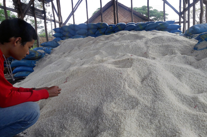 Ribuan Ton Garam Petani Cirebon Sulit Terjual