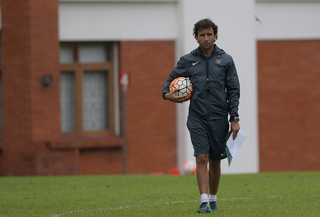 Luis Milla (Foto: ANTARA FOTO/Sigid Kurniawan)