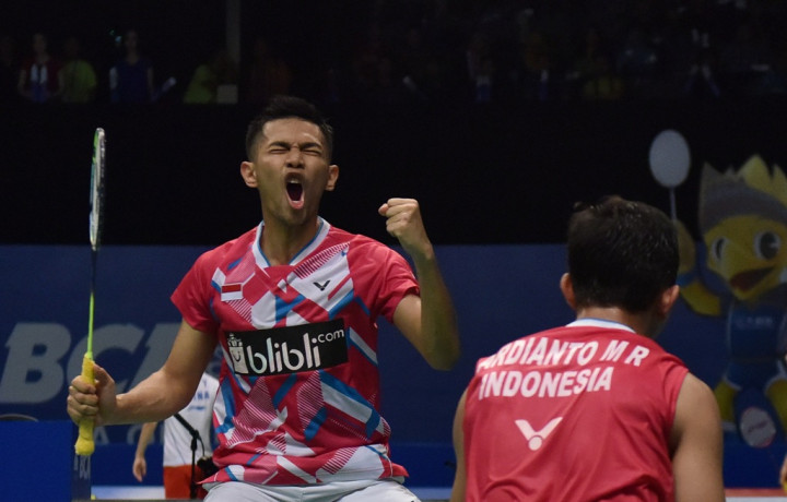 Fajar/Rian Bawa Indonesia Unggul 2-0 atas Malaysia