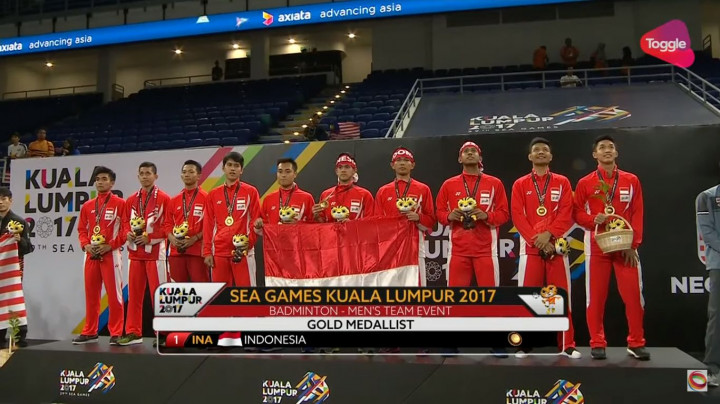 Pecundangi Malaysia, Tim Beregu Putra Indonesia Rebut Emas