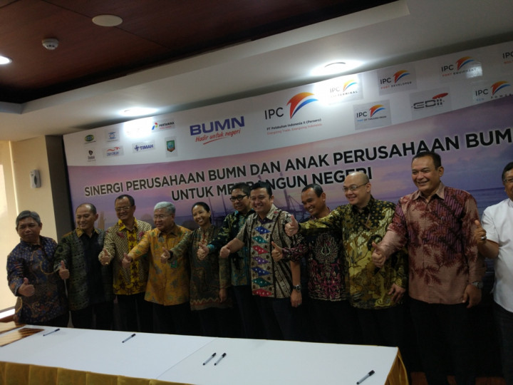 Perkuat Industri Maritim, 7 Anak Usaha IPC Teken MoU