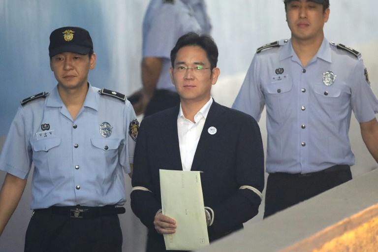 Samsung heir Lee Jae-Yong (PhotoAFP/Pool/Dale De La Rey, Chung Sung-Jun