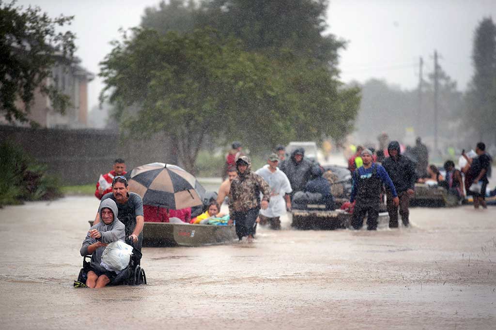 Banjir akibat Badai Harvey Masih Genangi Houston