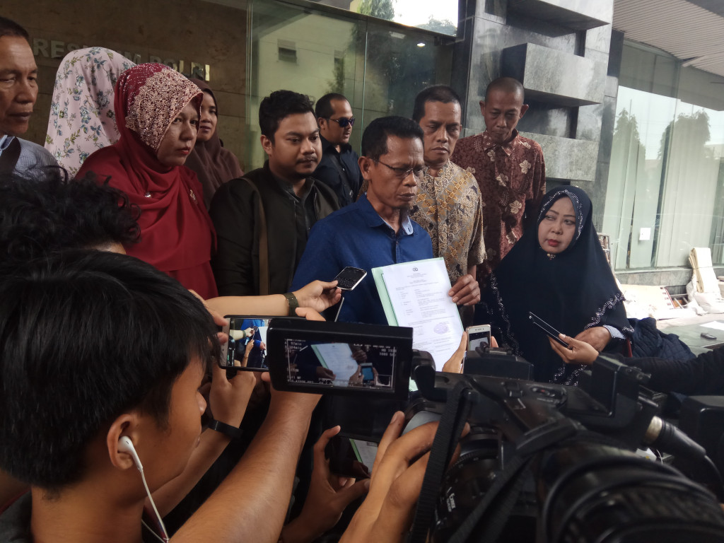 PT Azizi dilaporkan ke Bareskrim Polri - MTVN/Faisal Abdalla. 