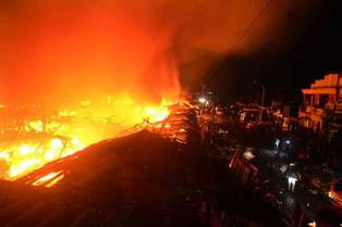 52 Kios di Pasar Guna Karya Kalideres Terbakar