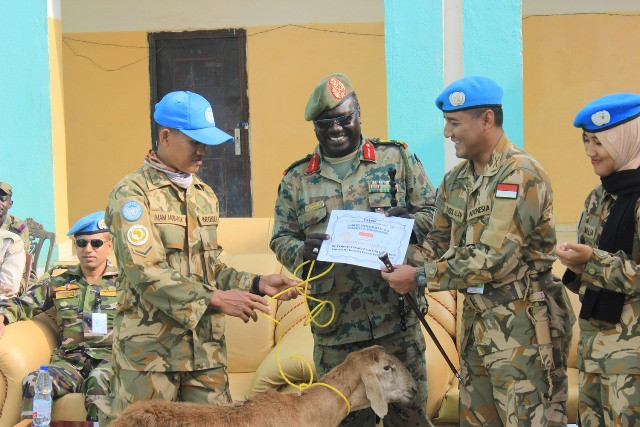 Satgas Indobatt-03 Rayakan Iduladha di Sudan