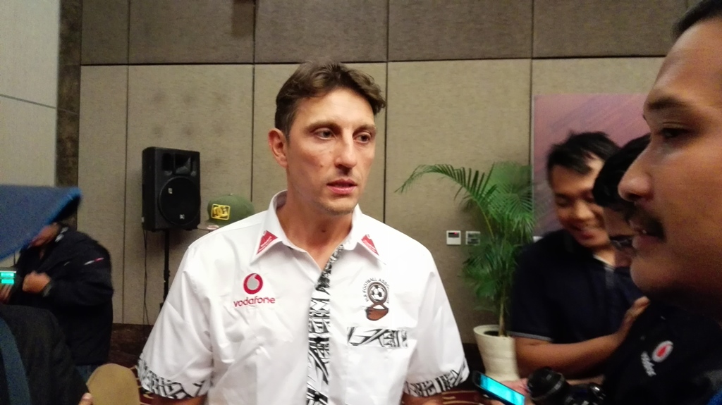 Pelatih Fiji, Christophe Gamel (Foto: MTVN/A. Firdaus)