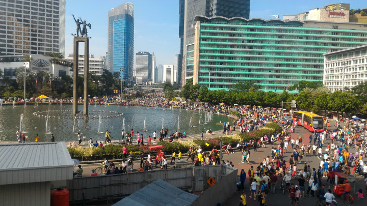 Warga Memadati CFD di Hari Terakhir Libur Panjang Iduladha