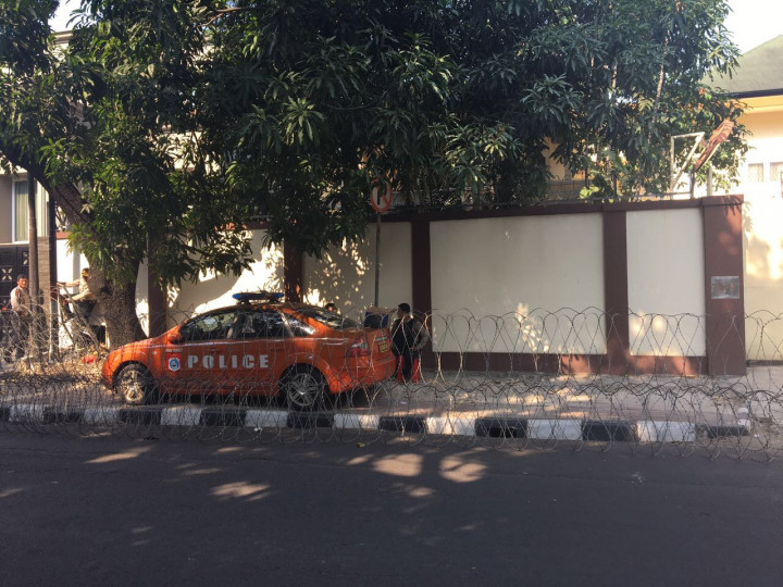 Kedubes Myanmar Dijaga Ketat