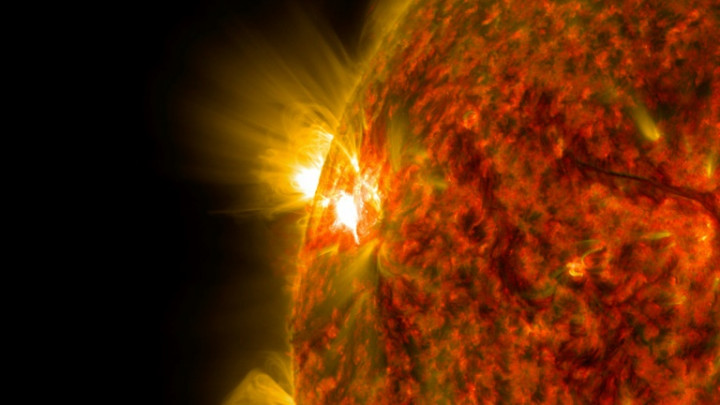 NASA Captures Images of Strong Solar Flares