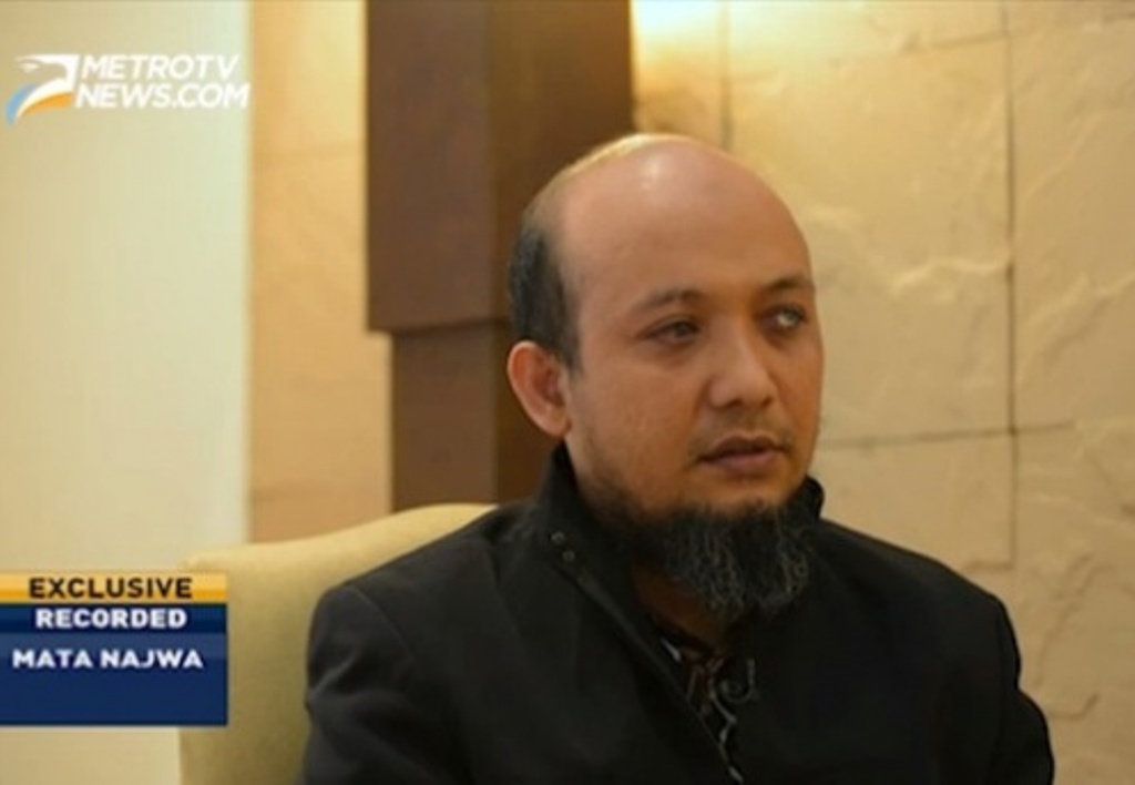 Ilutrasi--Penyidik senior Komisi Pemberantasan Korupsi (KPK) Novel Baswedan--Metro TV