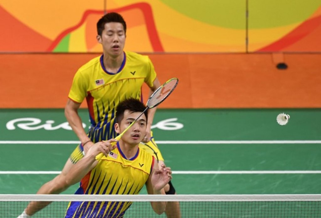Goh V Shem/Tan Wee Kiong saat tampil di Olimpiade Rio 2016 (Foto: AFP/ED JONES)