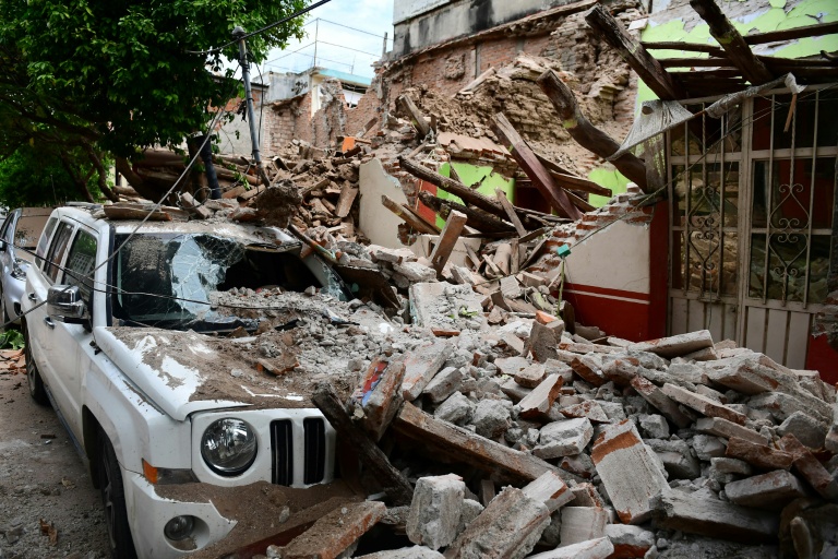 The devastation in Juchitan de Zaragoza caused by the huge earthquake that hit Mexico's Pacific coast. (Photo:AFP/Ronaldo Schemidt)