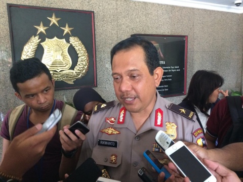 Kepala Biro Penerangan Masyarakat Divisi Humas Mabes Polri Brigjen Rikwanto - MTVN/Lukman Diah Sari. 