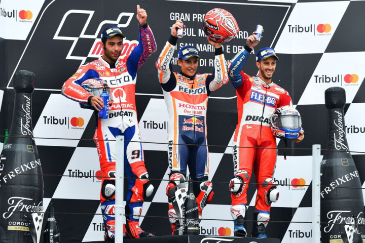 Klasemen Para Pembalap Seusai MotoGP San Marino