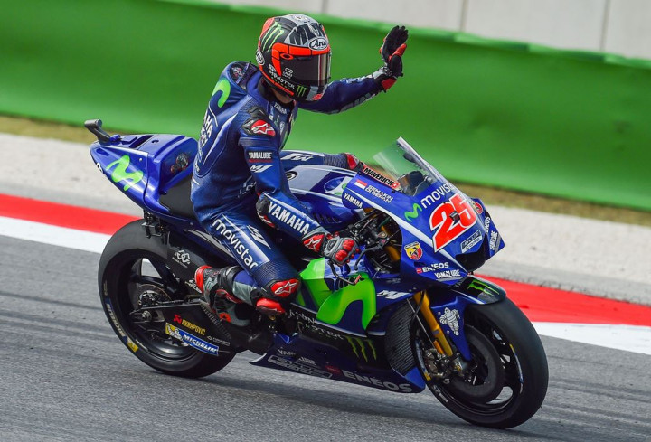 Tertinggal 16 Poin dari Marquez, Vinales tak Gentar