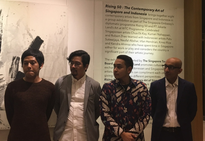 Lukisan Kontemporer Warnai Peringatan 50 Tahun Hubungan RI-Singapura