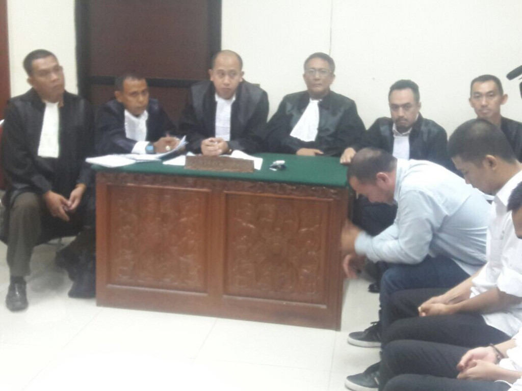 Iwa K menjalani sidang (Foto: metrotvnews/farhan)